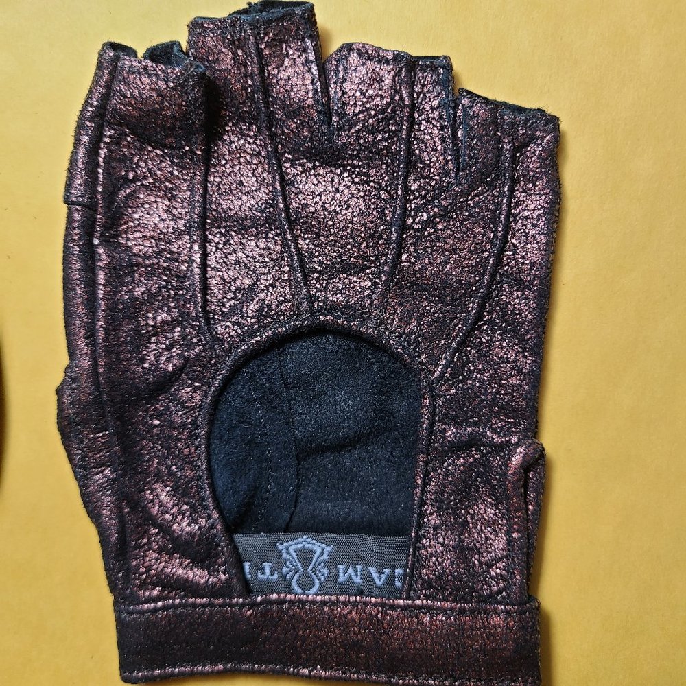 Five & Diamond Leather Steam Trunk Vox Gloves - Glam Steampunk Raver Cybergoth - Picture 7 of 13